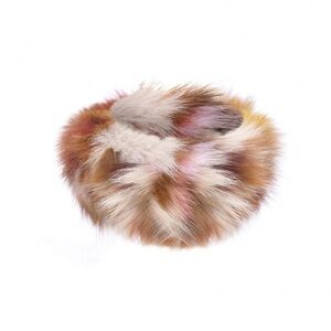 Multicolor Fox Fur Headband